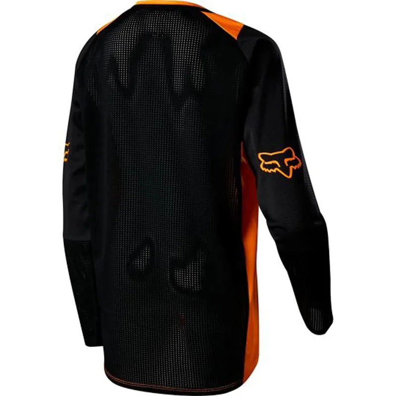 Fox Youth Defend Long Sleeve Jersey Orange-1