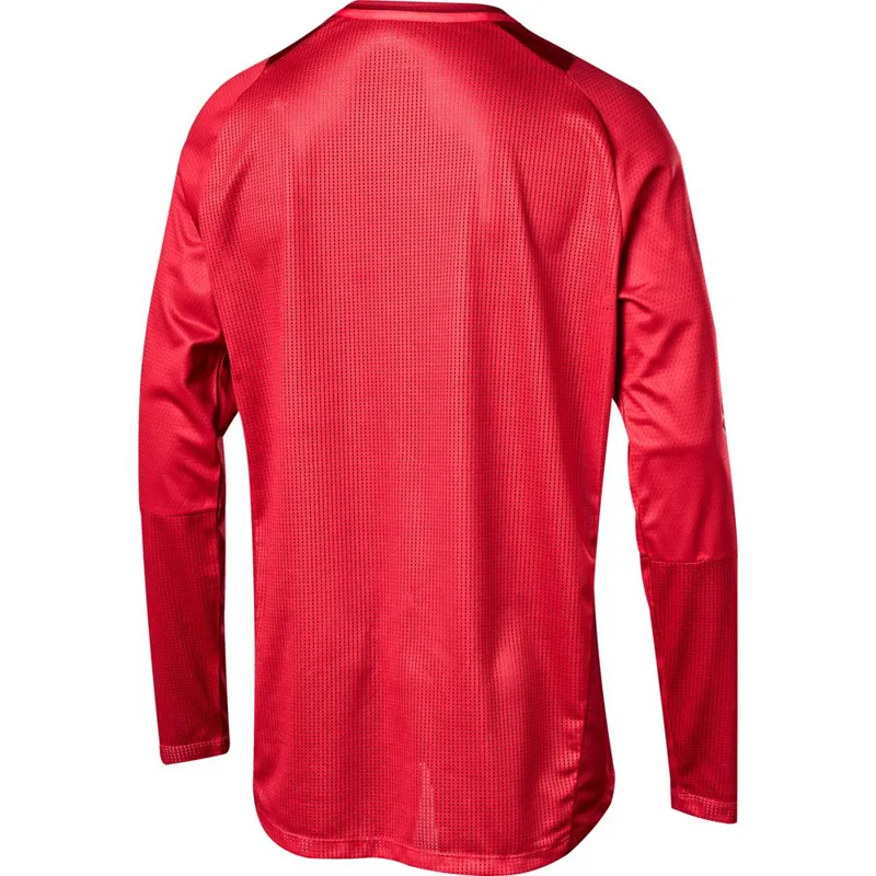 Fox Youth Defend Long Sleeve Jersey Cardinal-1