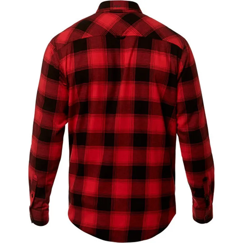 Fox Long View Flannel Rio Red-1