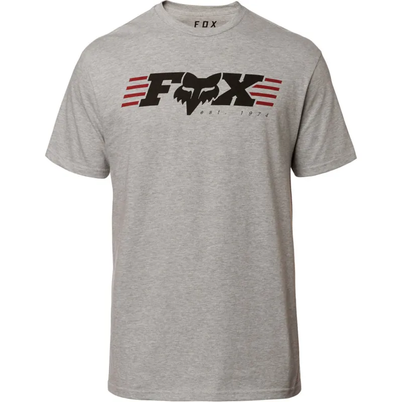 Fox Muffler Tee Light Heather Grey