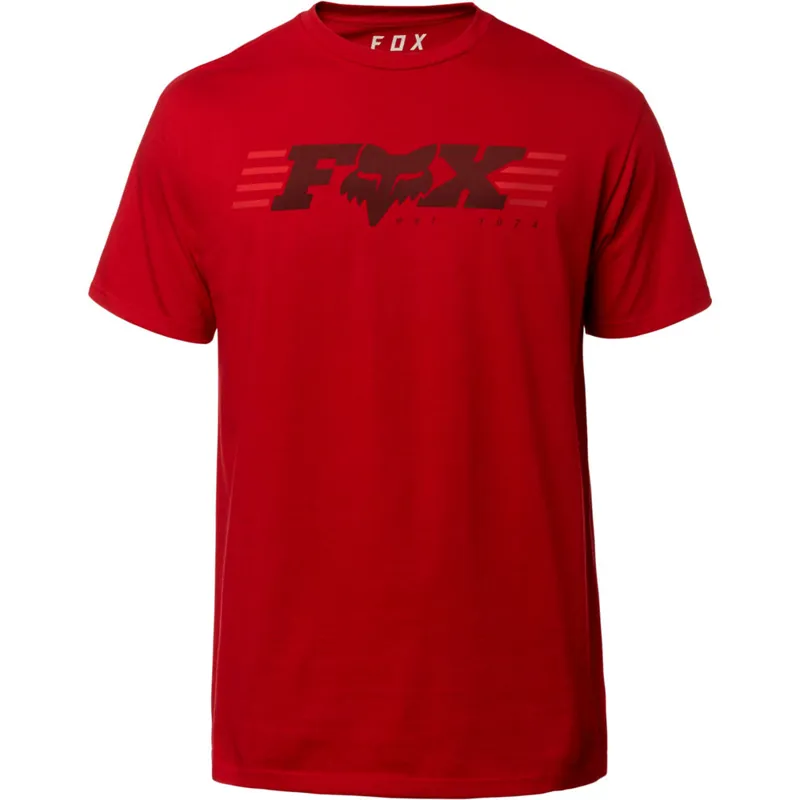 Fox Muffler Tee Cardinal