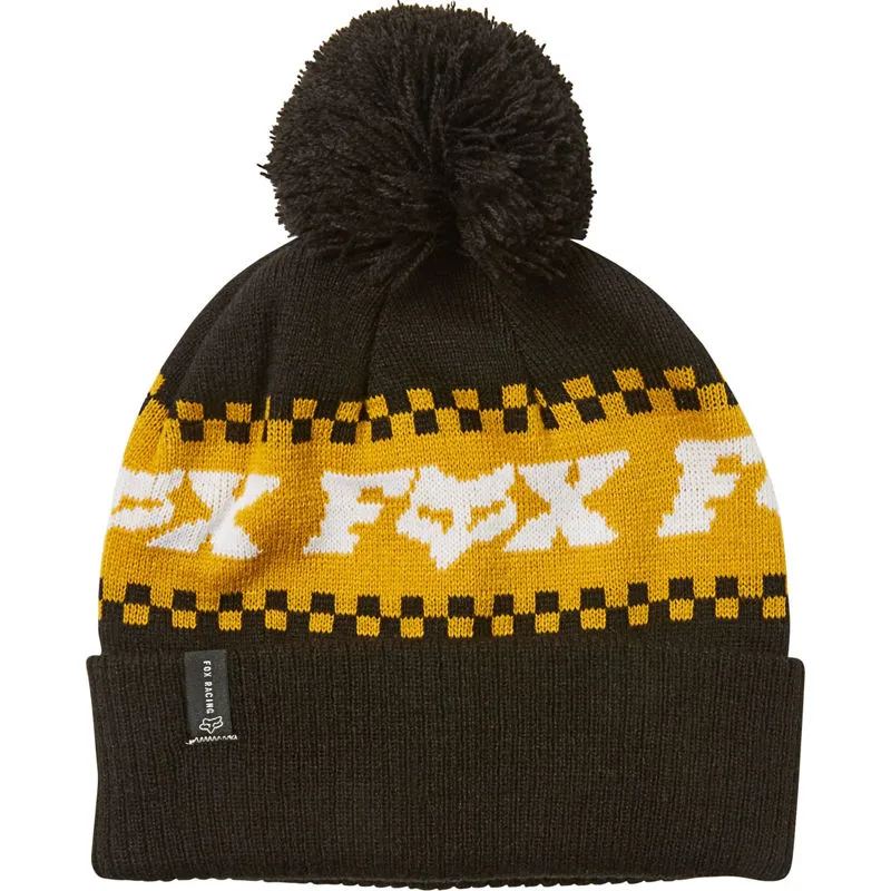 Fox Overkill Beanie Black/Yellow 