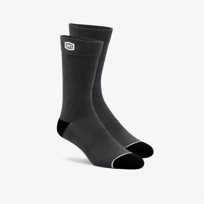 100 percent SOLID Casual Socks Grey