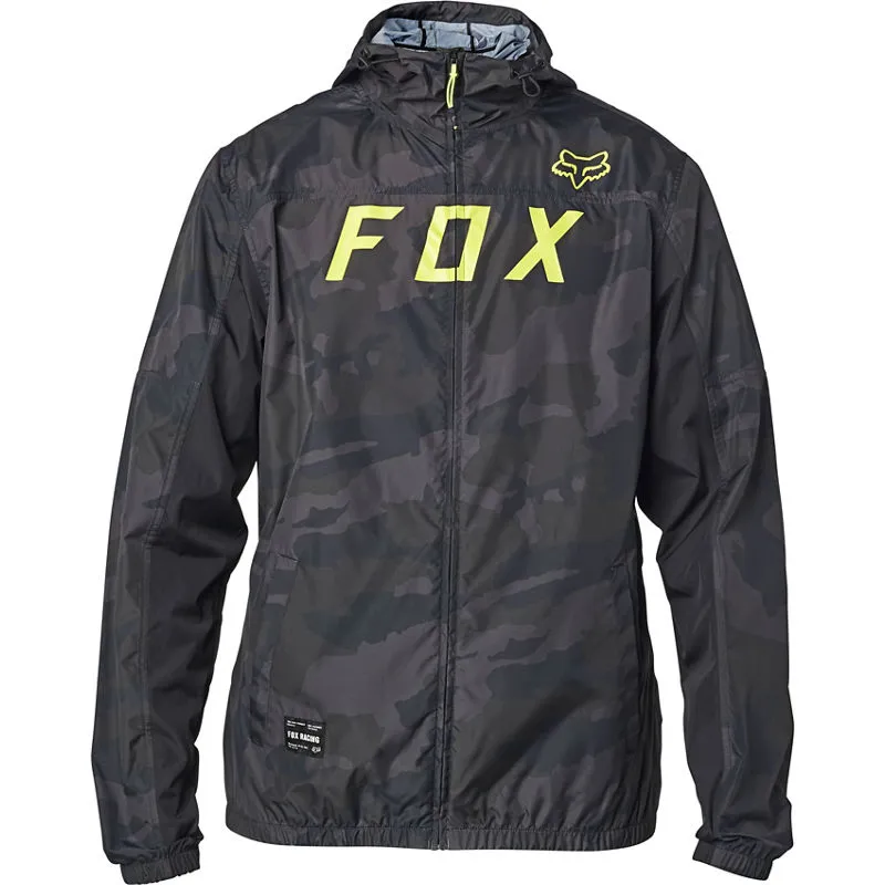 Fox Moth Camo Windbreaker Jacket Black Camo 