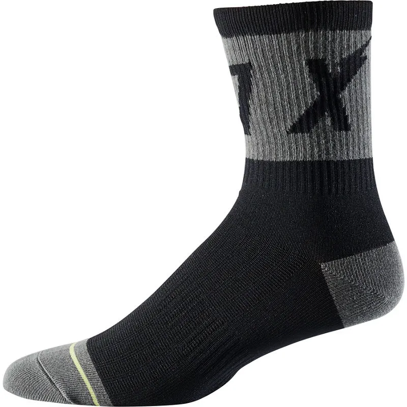 Fox 6inch Trail Sock Black