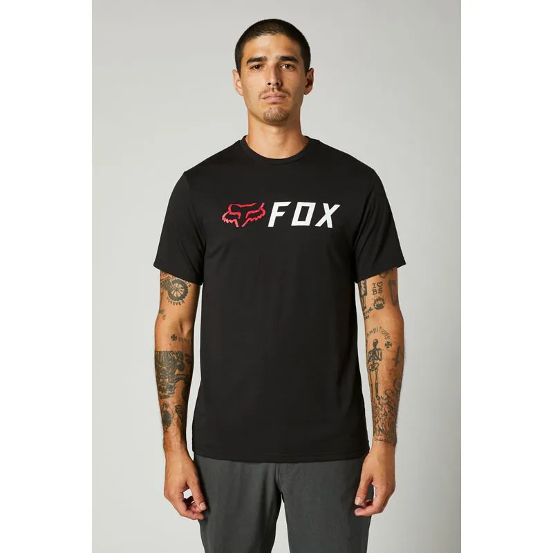 Fox Apex Tech Tee Black Red 