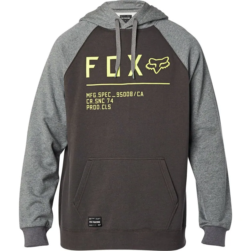 Fox Non Stop Raglan Pullover Hoodie Smoke 