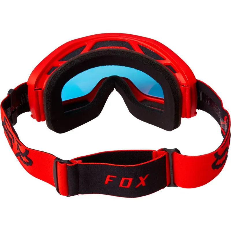 Fox Main Stray Mirrored Goggle Flo Red-2