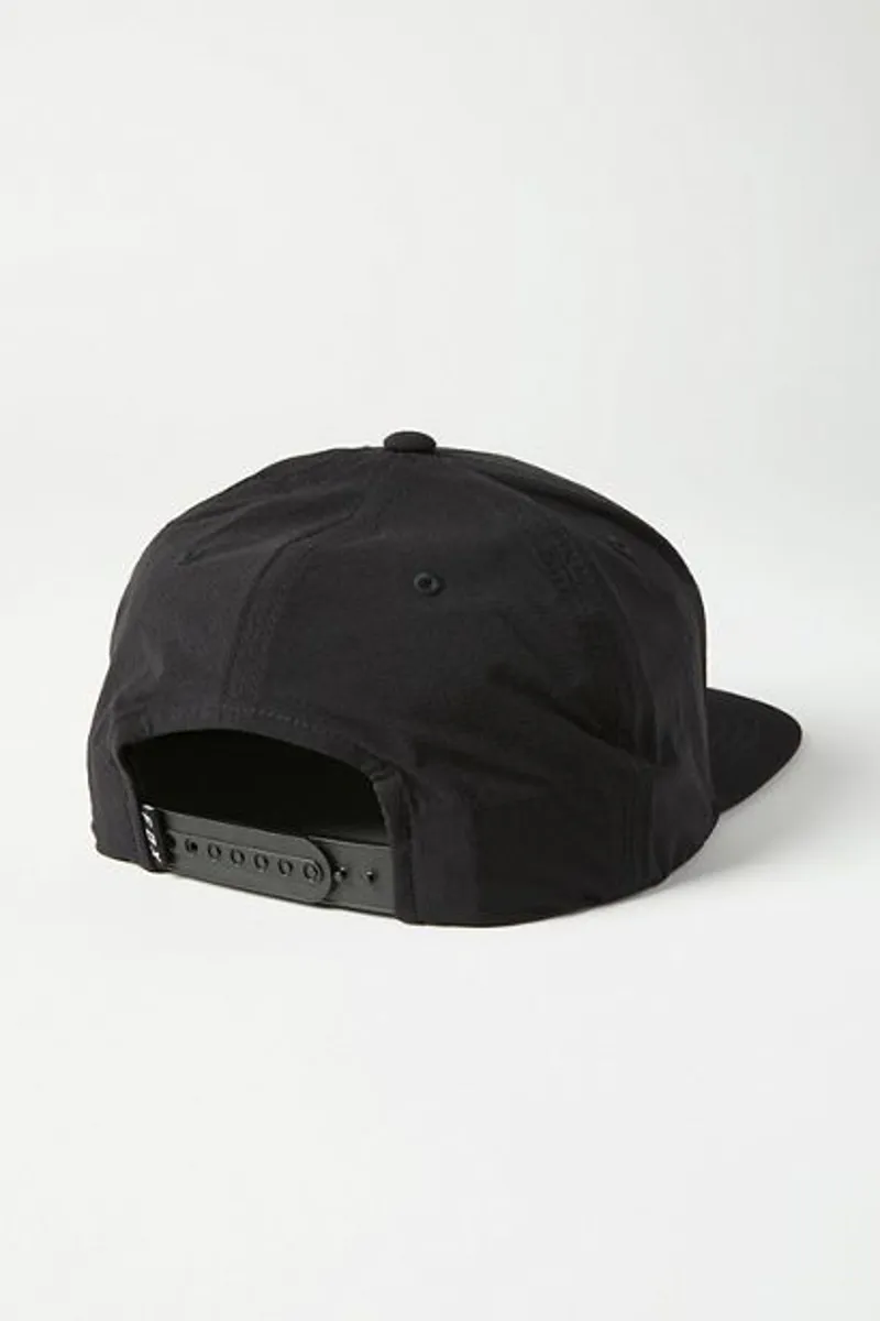 Fox Emblem Snapback Hat Black -1