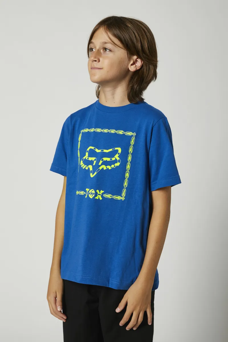 Fox Youth T Shirt SS Royal Blue
