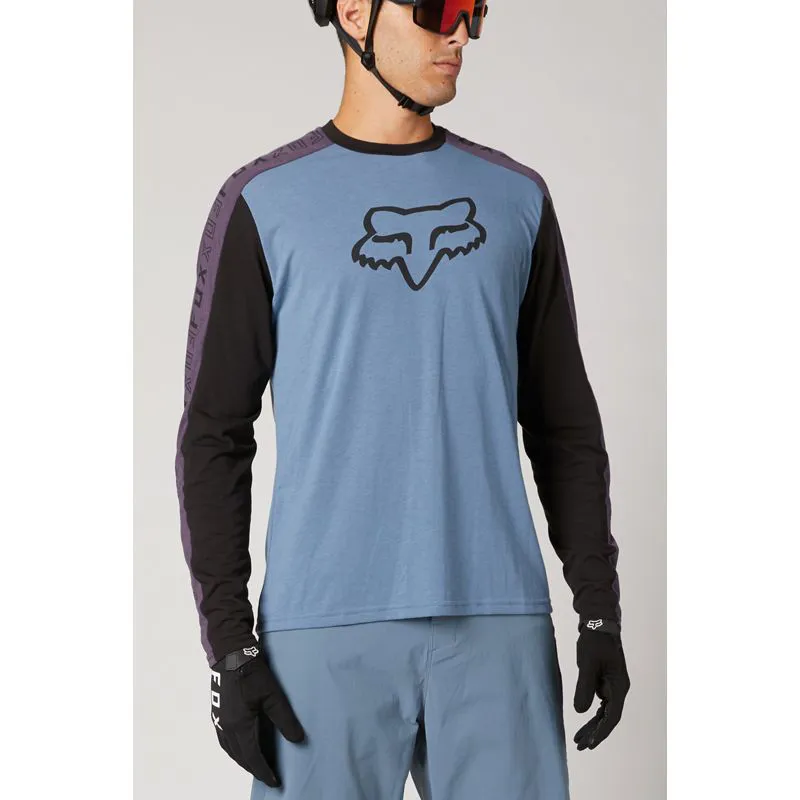 Fox Ranger DriRelease Long Sleeve Jersey Matte Blue 