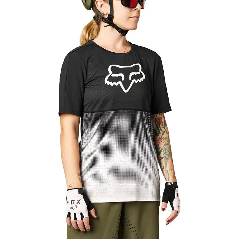 Womens Fox Flexair Jersey Black