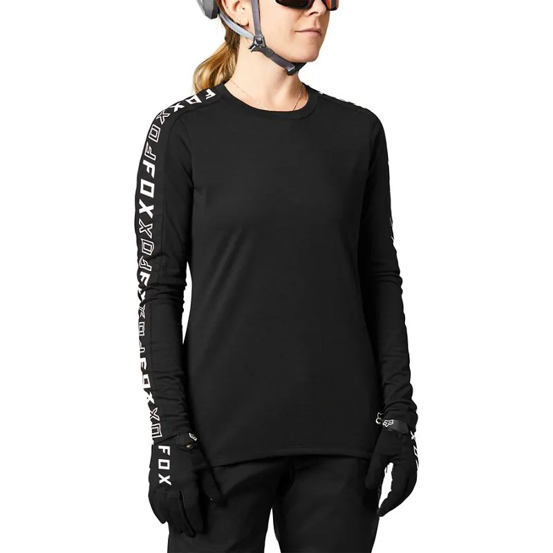 Fox Womens Ranger Drirelease Long Sleeve Jersey Black