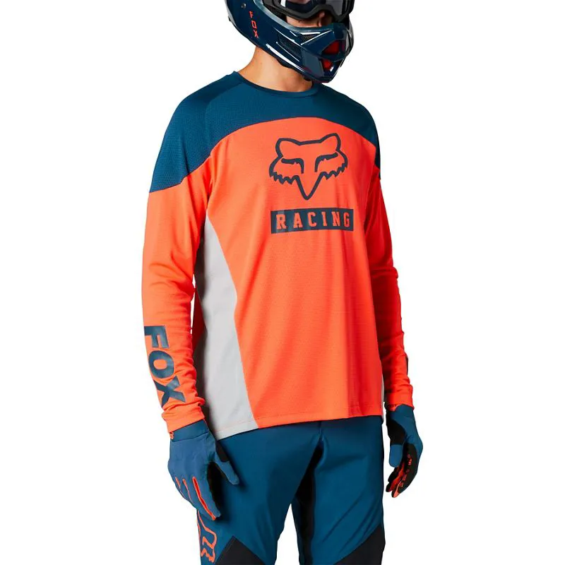 Fox Defend Long Sleeve Jersey Atomic Punch 