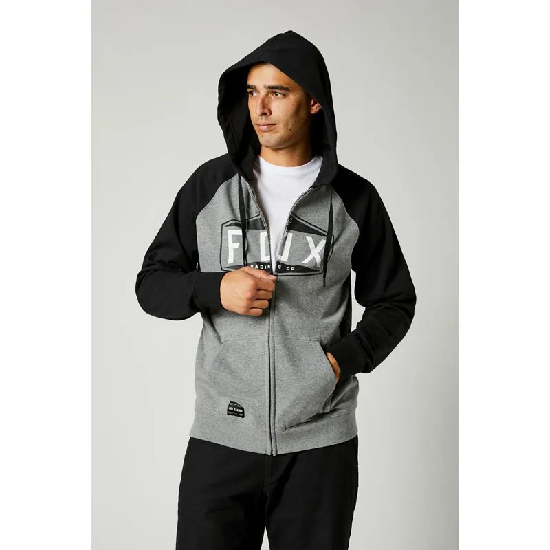 Fox Emblem Zip Raglan Fleece Hether Graphite-2