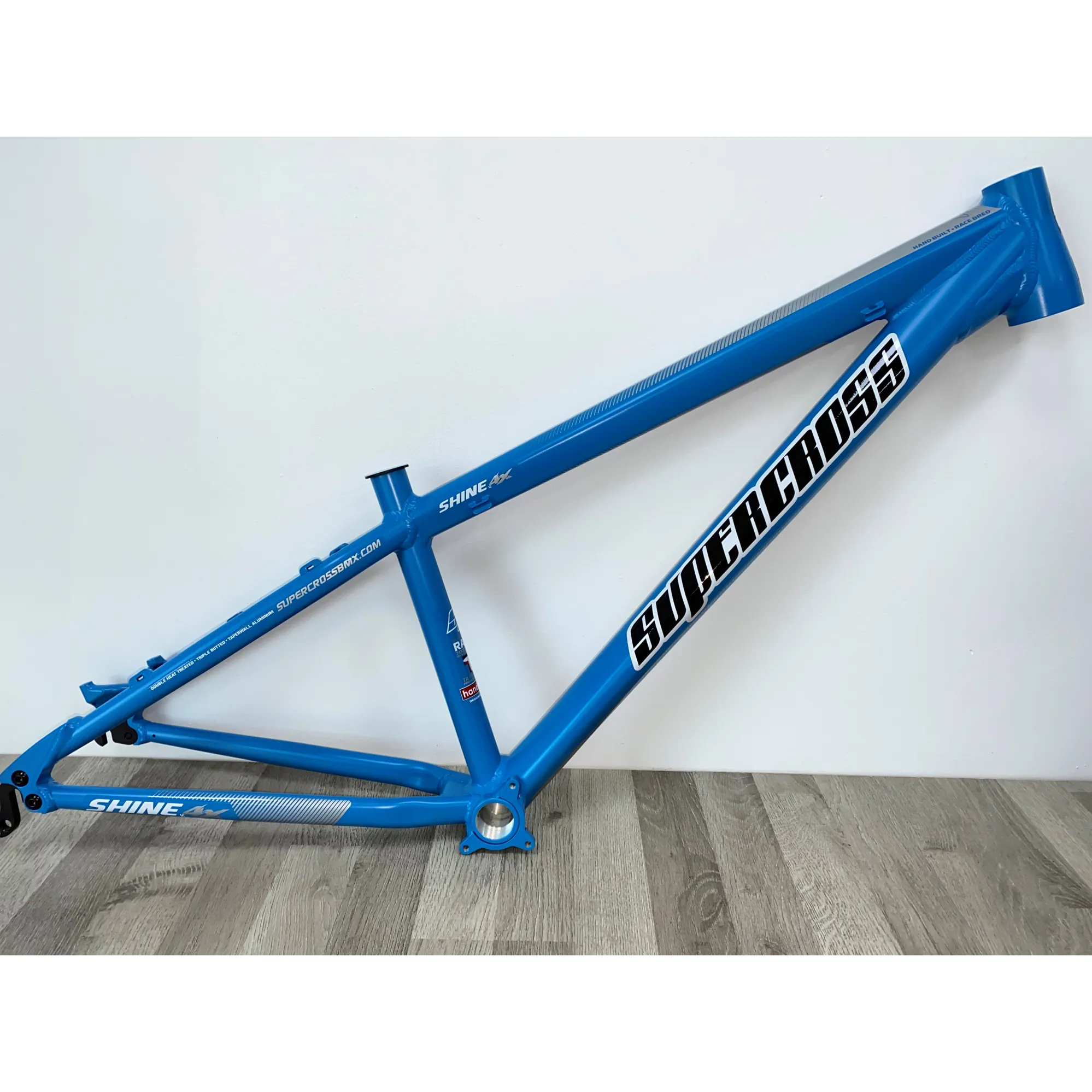 Supercross Shine 26 4X and Jump Bike Frame Matt Flame Blue Larg