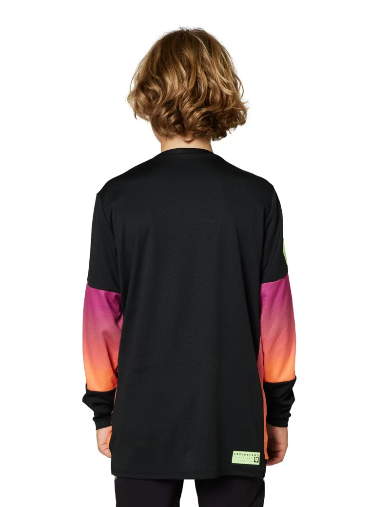 Fox Defend Race Youth LS MTB Jersey Black-1