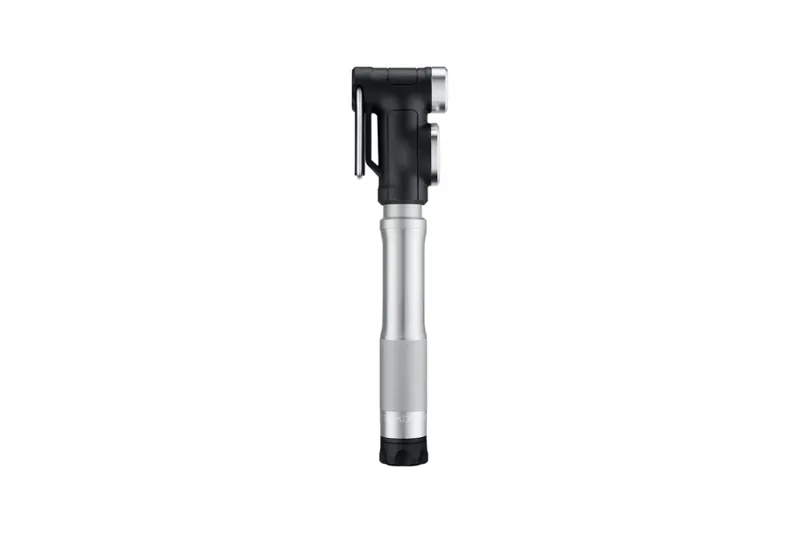Crankbrothers Sterling Short Bicycle Pump with Gauge Silver