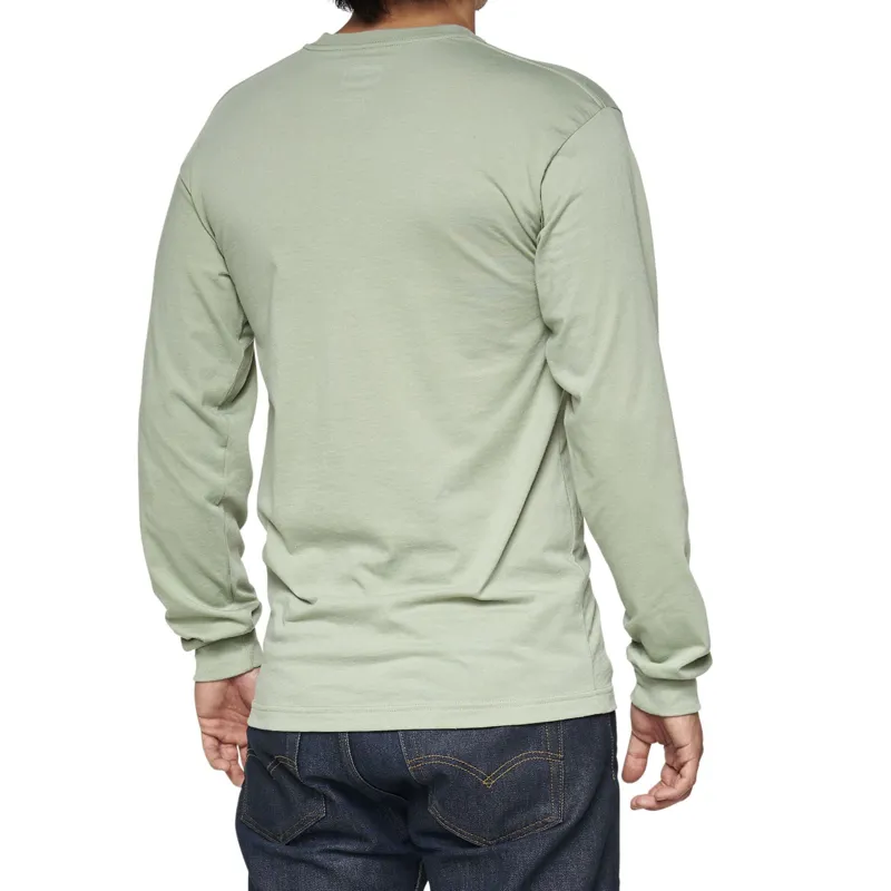 100% Bilto Long Sleeve T-Shirt in Green-1