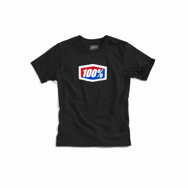 100 Percent OFFICIAL Youth T-Shirt Black 