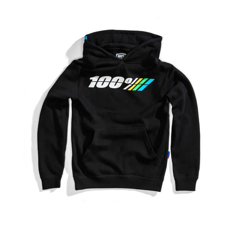 100 Percent Motorrad Youth Pullover Hoodie Black 