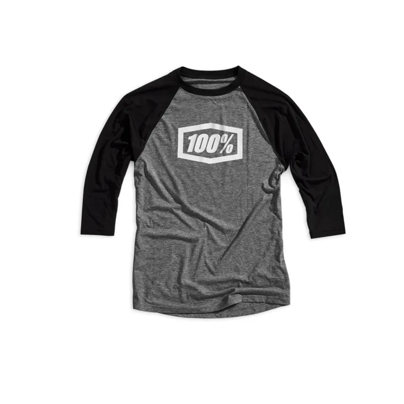 100 Percent Essential 190 Tech Tee Grey/Black 