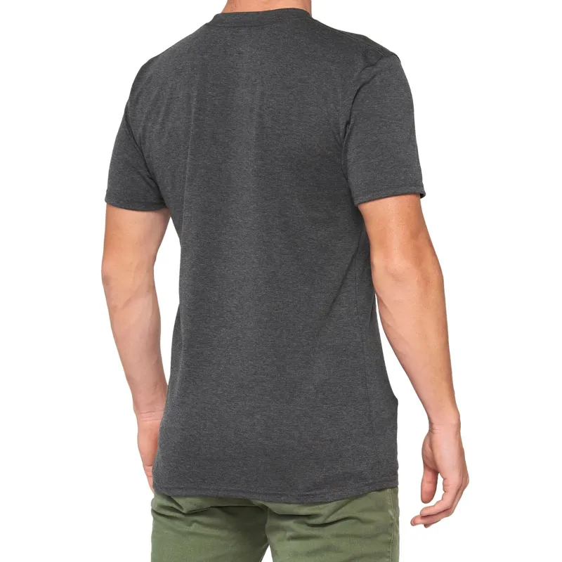 100 Percent Argus Tech T-Shirt Charcoal Heather-1
