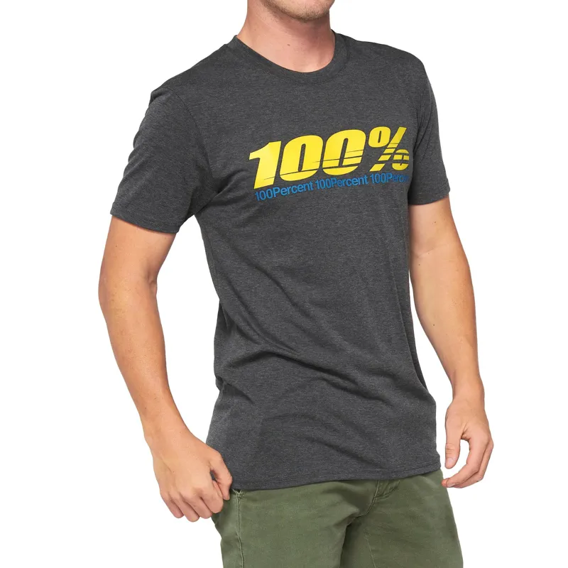 100 Percent Argus Tech T-Shirt Charcoal Heather-2