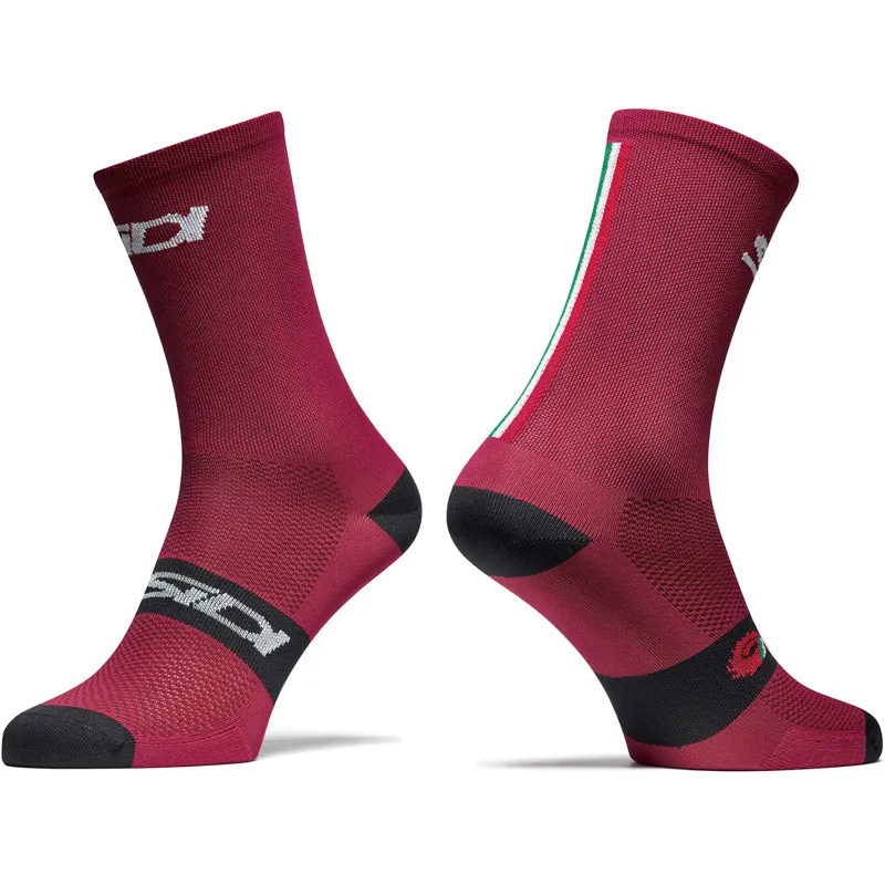 Sidi Trace Socks Burgundy/Black 