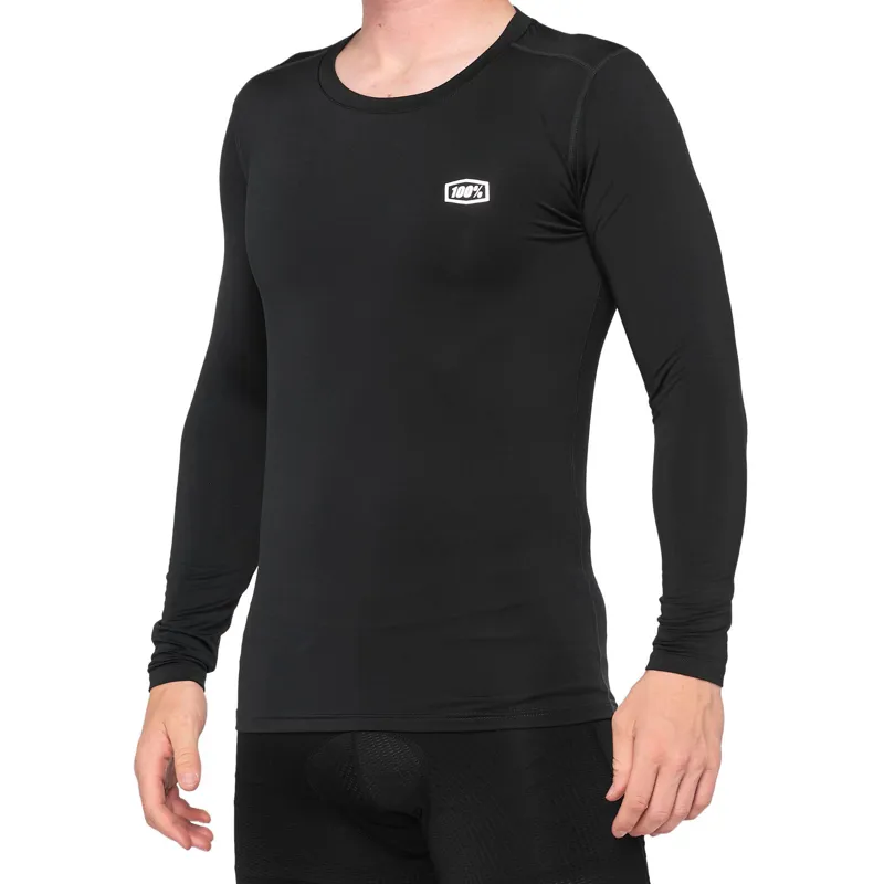 100 Percent Basecamp Long Sleeve Base Layer Black 