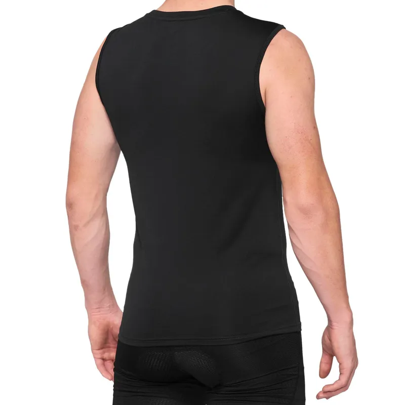 100% Basecamp Sleeveless Base Layer in Black-1