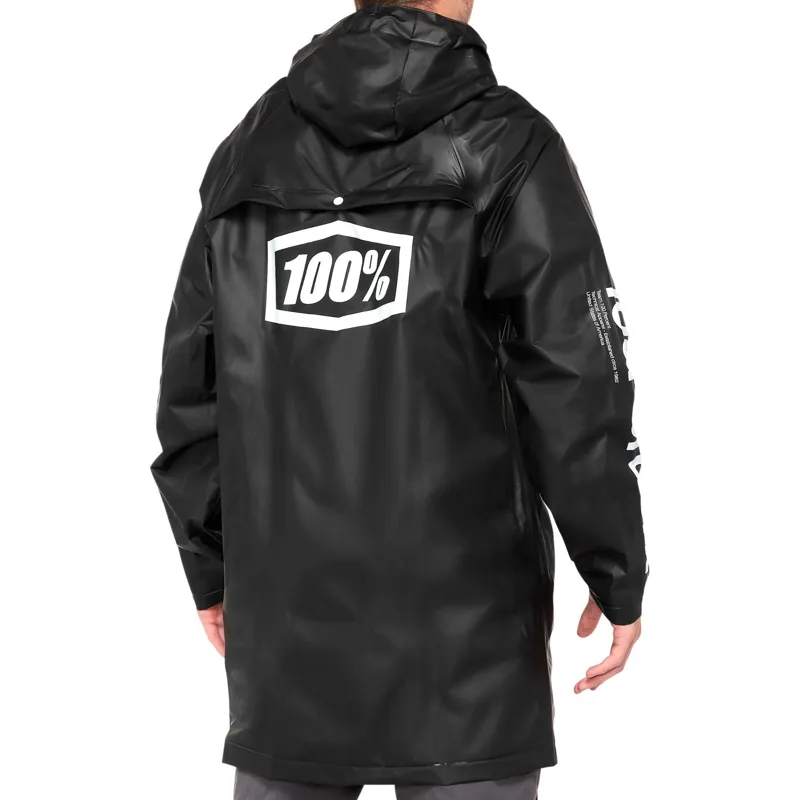 100 Percent Torrent Mechanics Raincoat Black -1