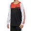 100% R-Core Long Sleeve Youth Jersey in Black/Racer Red
