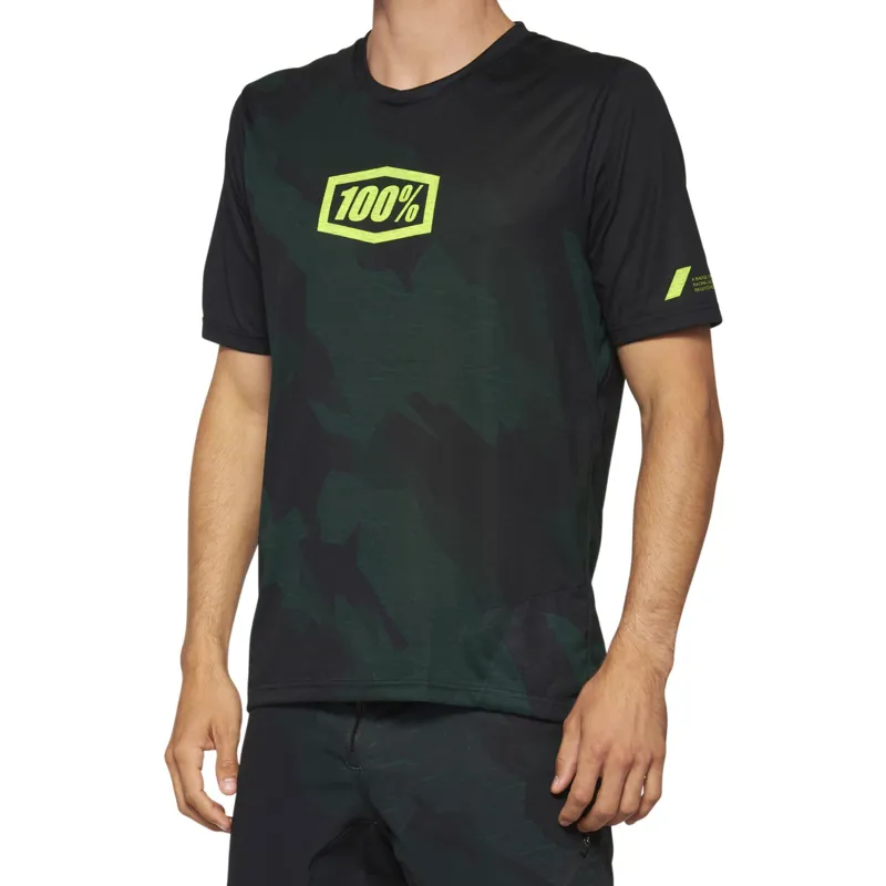 100% Airmatic Short Sleeve Limited Edition Jersey in Black Camo