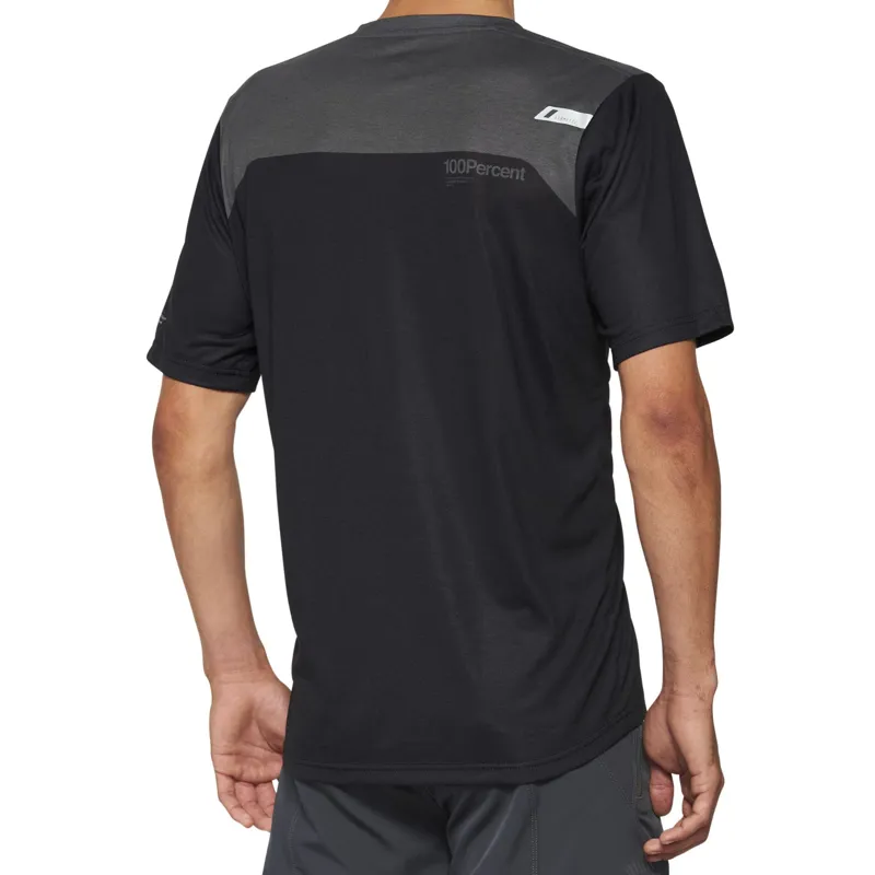 100% Airmatic Short Sleeve Jersey in Grey/Midnight-1