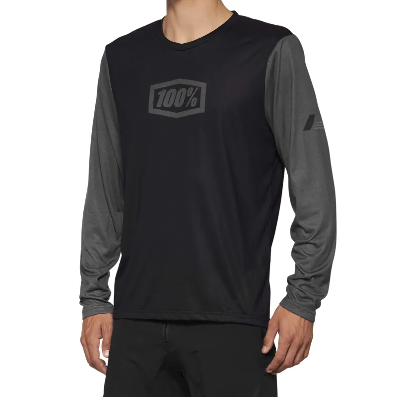 100% Airmatic Long Sleeve Jersey in Black