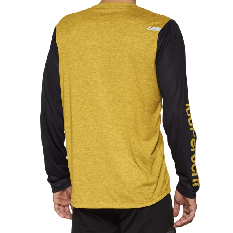 100% Airmatic Long Sleeve Jersey in Yellow-1