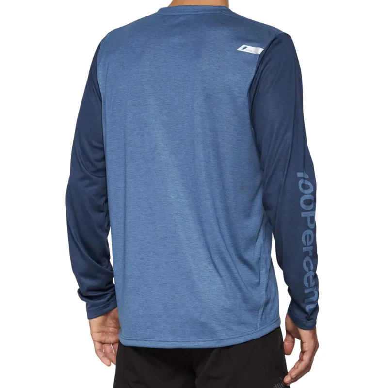 100% Airmatic Long Sleeve Jersey in Blue-1