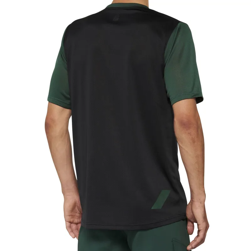 100% Ridecamp Jersey in Black/Forest Green-1