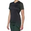 100% Ridecamp Women's Jersey in Charcoal/Forest Green