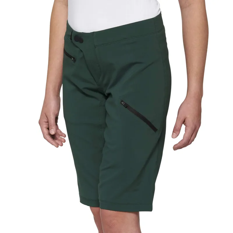 100% Ridecamp Women's Shorts in Green