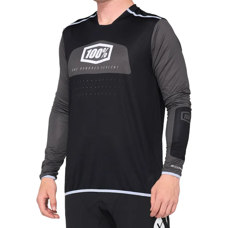 100 percent R-Core X Jersey Black White 
