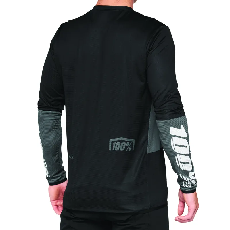 100 percent R Core X Jersey Charcoal Black-1