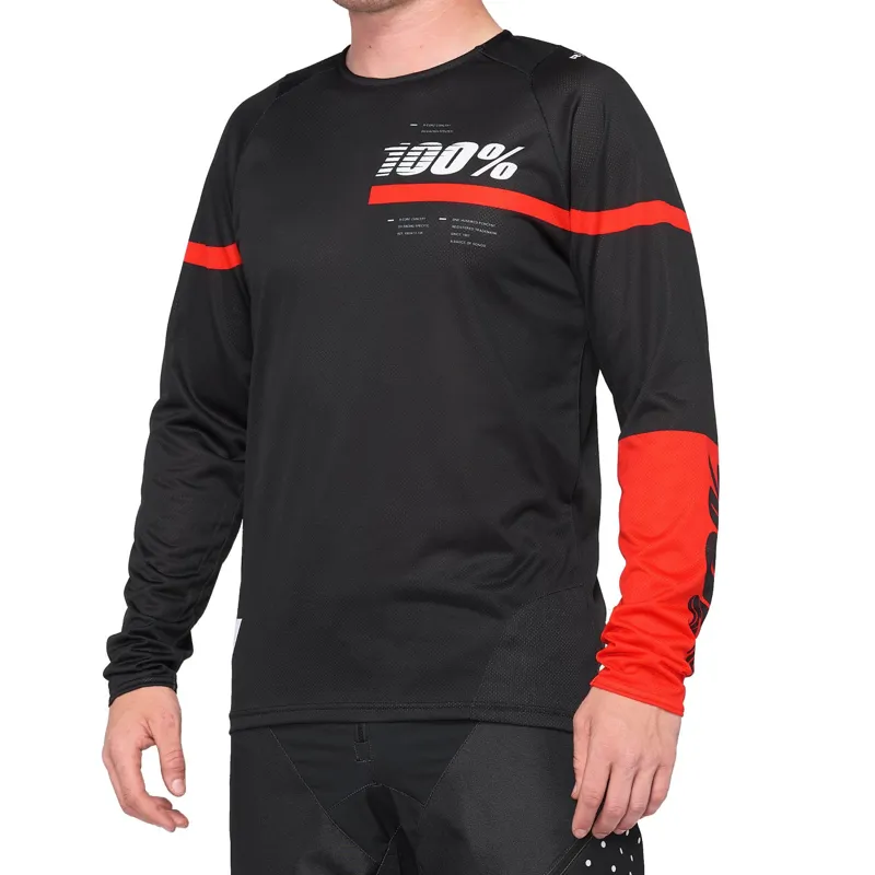 100 percent R-Core Jersey Black Red 