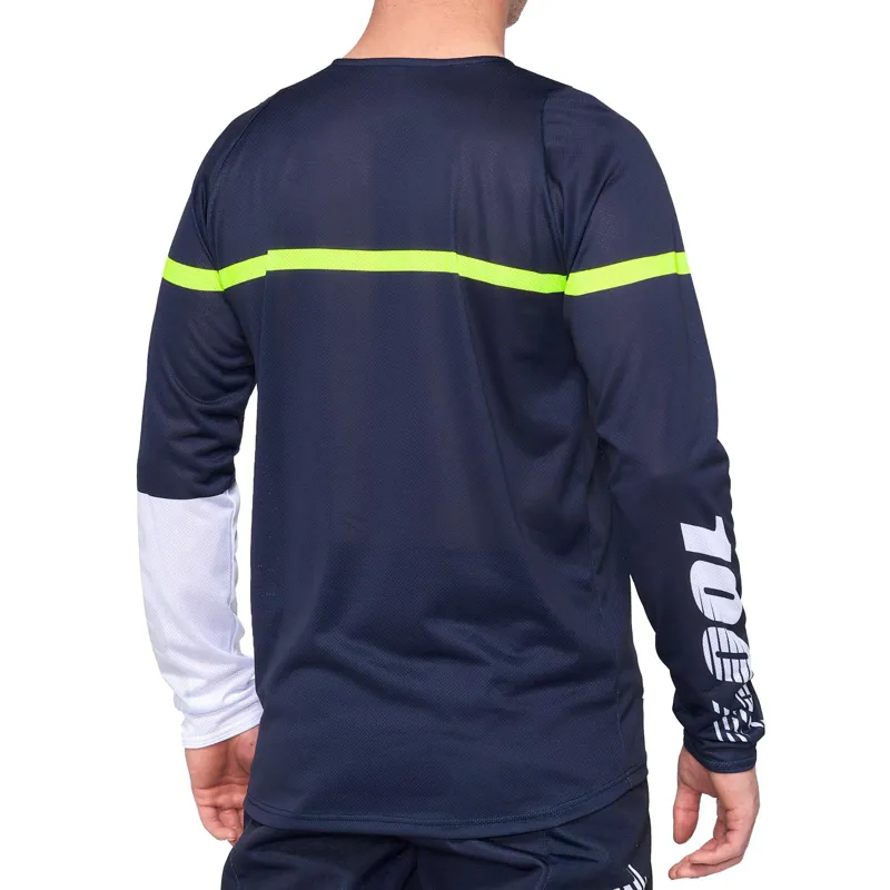100 percent R-Core Jersey Blue Yellow -1