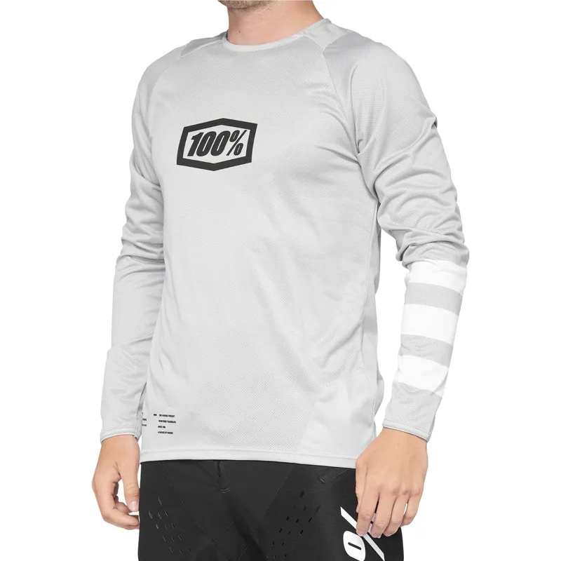 100 percent R Core Jersey Vapor White