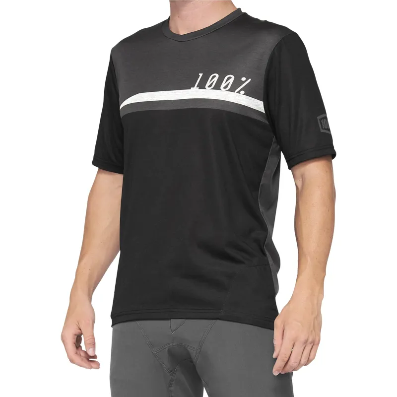 100 percent Airmatic Jersey Black Charcoal