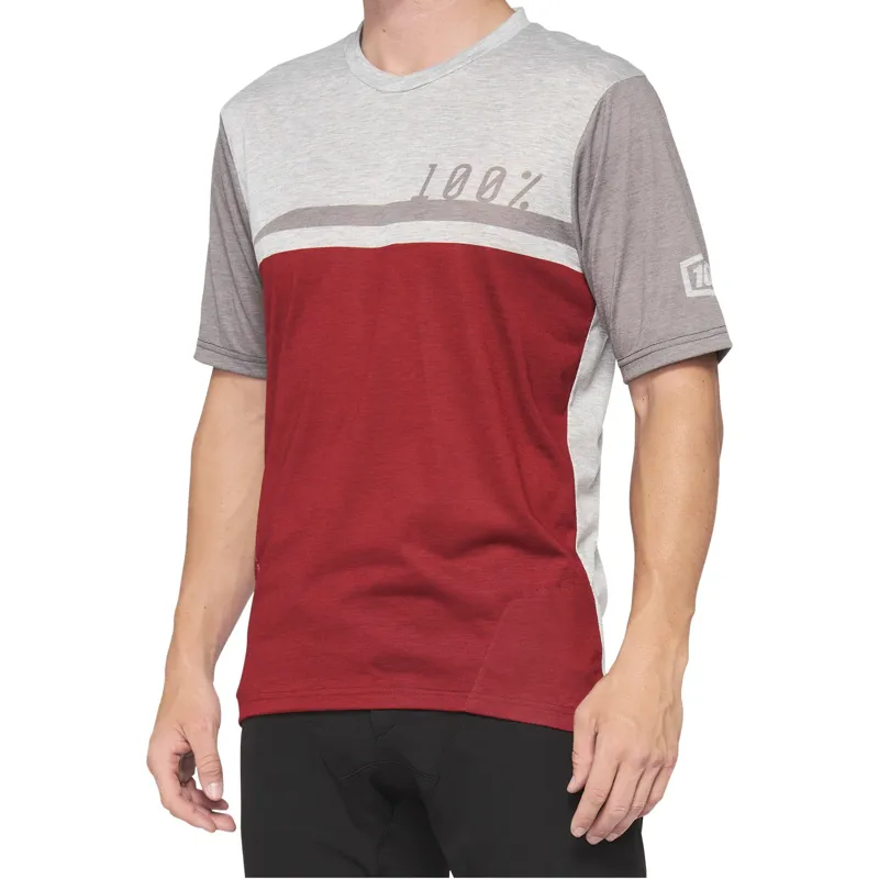 100 percent Airmatic Jersey Steel Cherry Grey