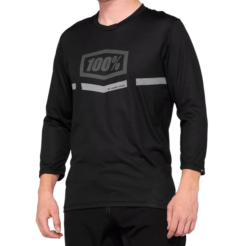100 Percent Airmatic 190 Sleeve Jersey Black 