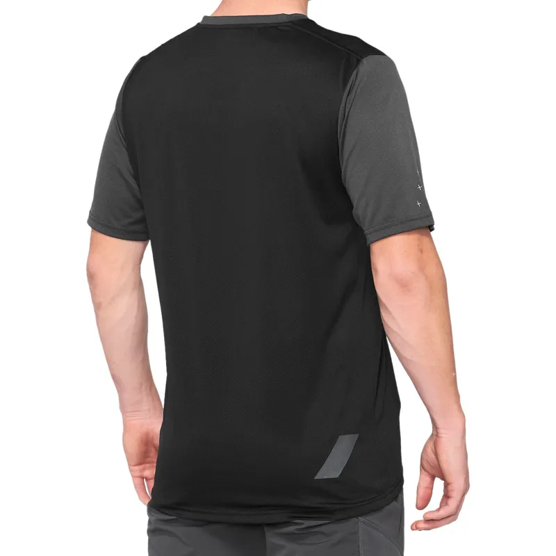100 percent Ridecamp Jersey Charcoal Black -1